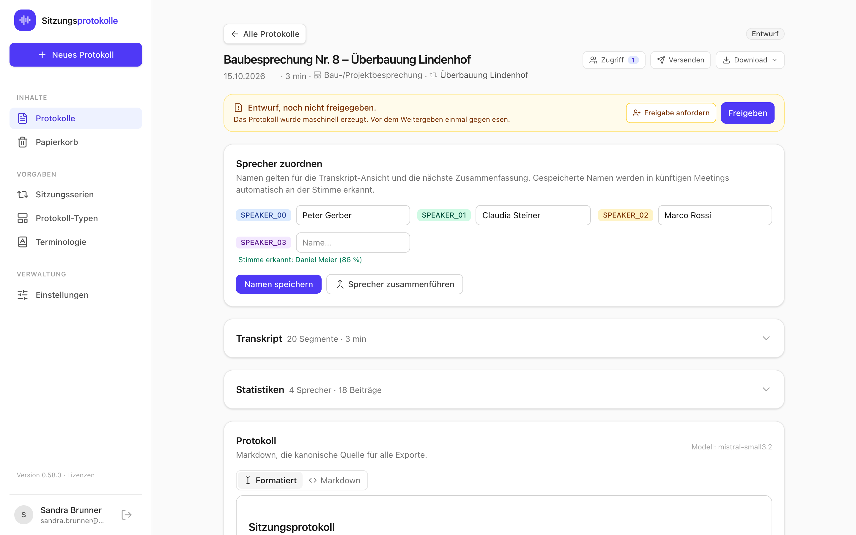 Sitzungsprotokolle, Bild 6